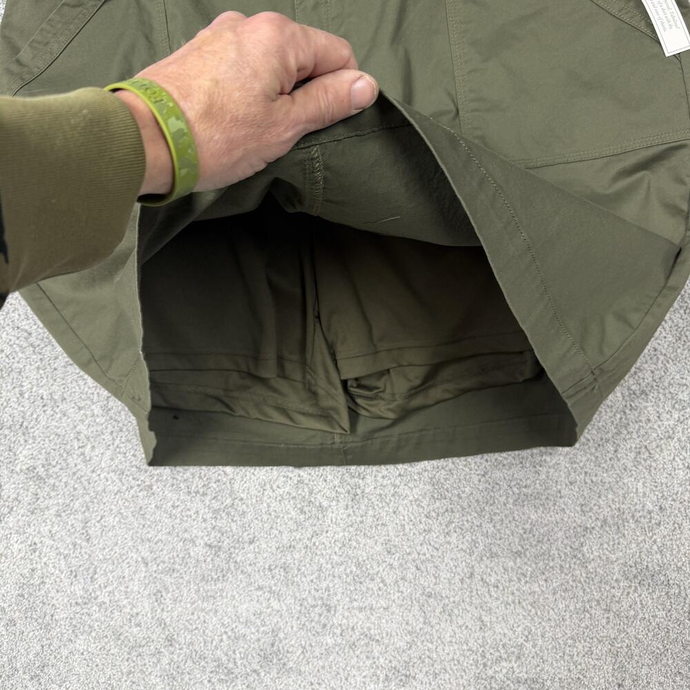 CJ Banks Skirt Women 24W Plus Green Lagenlook Gorpcore Y2K Utility Safari Twill - Picture 10 of 16